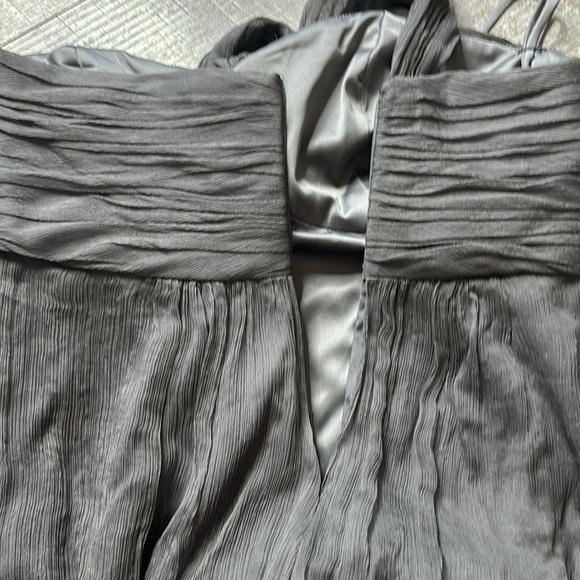 AMSALE charcoal Silk Chiffon - Picture 10 of 10